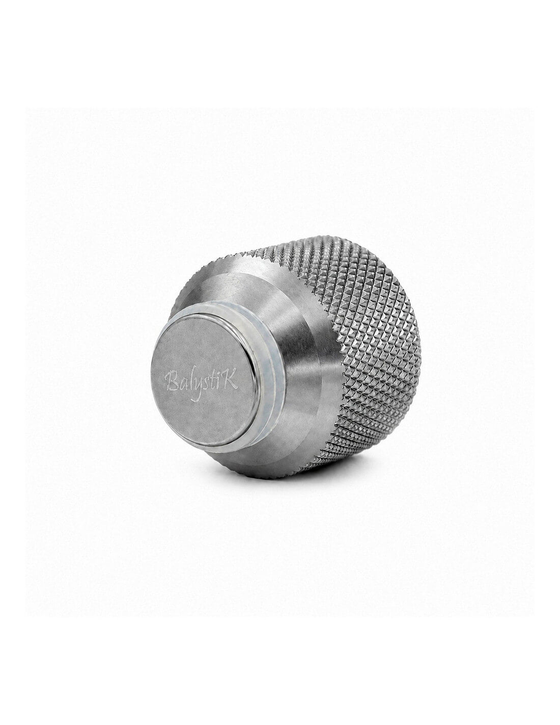 Balystik Bouchon en aluminium CNC pour bouteille HPA avec joints - Titanium Silver
