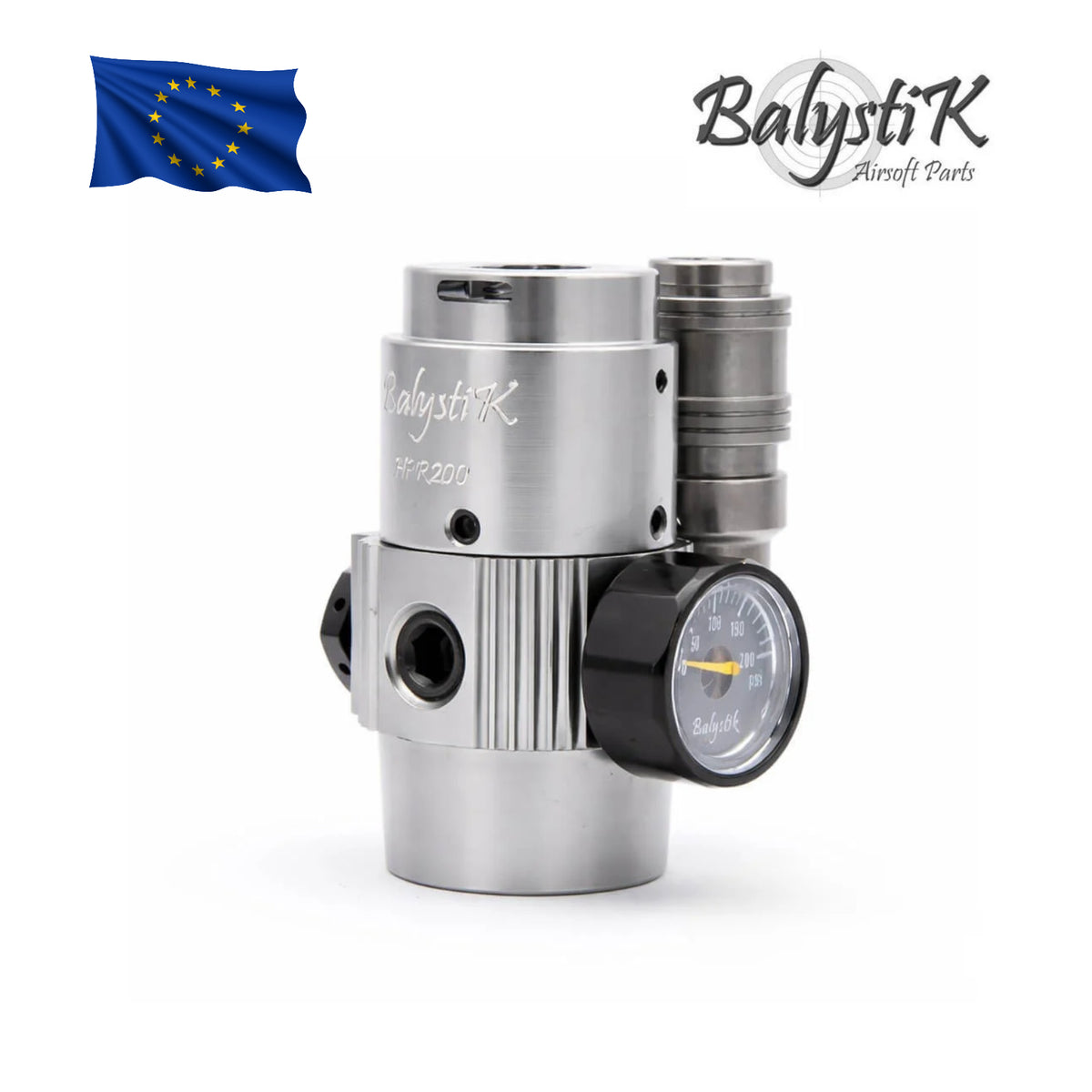 Balystik HPR200 Ultra-Compact HPA Regulator – Titanium Silver – EU